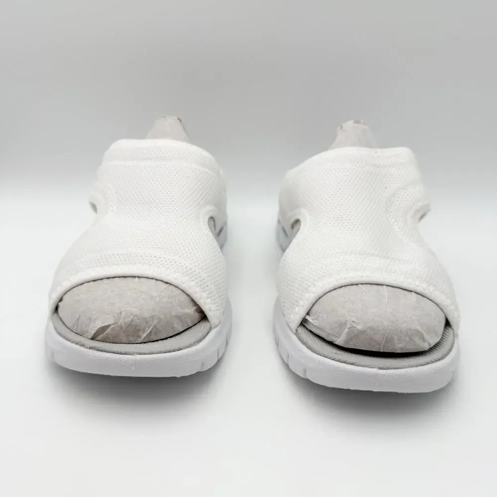 Easy Spirit Womens Taniya Sandals US 8.5 Wide White Knit EUC